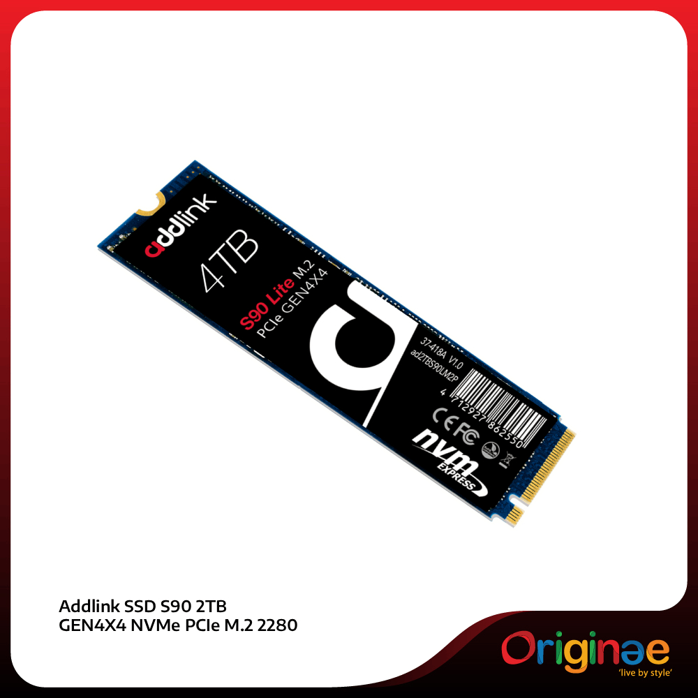 Addlink SSD S90 2TB GEN4X4 NVMe PCIe M.2 2280 Internal SSD