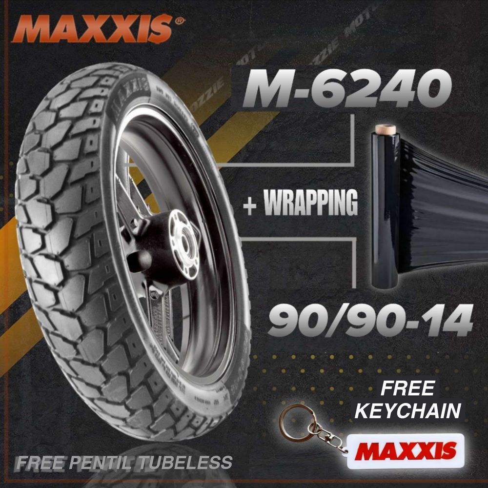 BAN MOTOR MAXXIS TAHUN PRODUKSI 2025 MAXXIS DUAL PURPOSE CROSS M6239 M6240 UKURAN 80/90-14 & 90/90-1