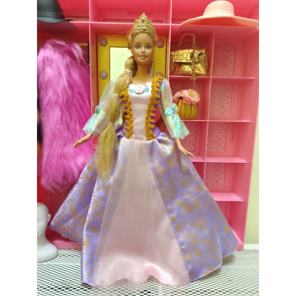 Barbie Mattel Preloved kaki karet Movie Rapunzel