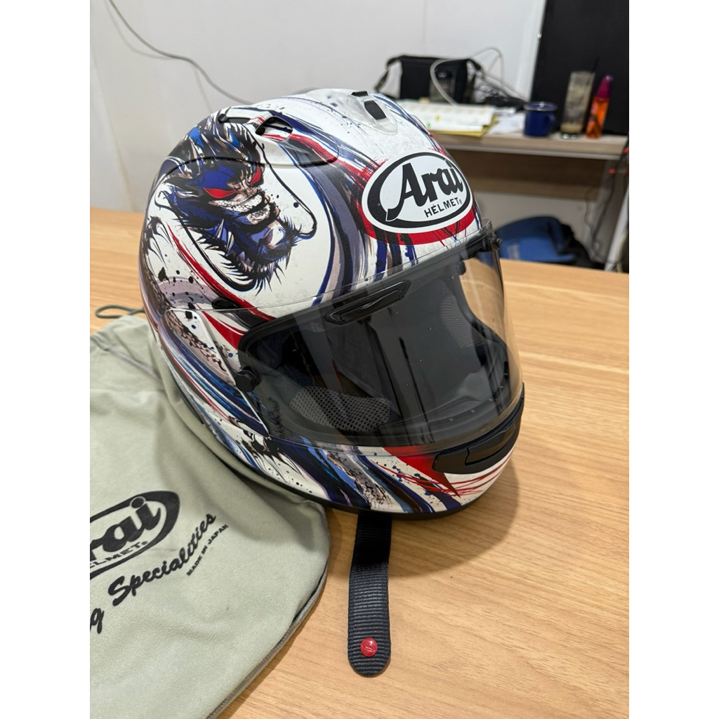 Helm Arai RX7X Kyonaro Tricolor Size M ( bekas ) Like New