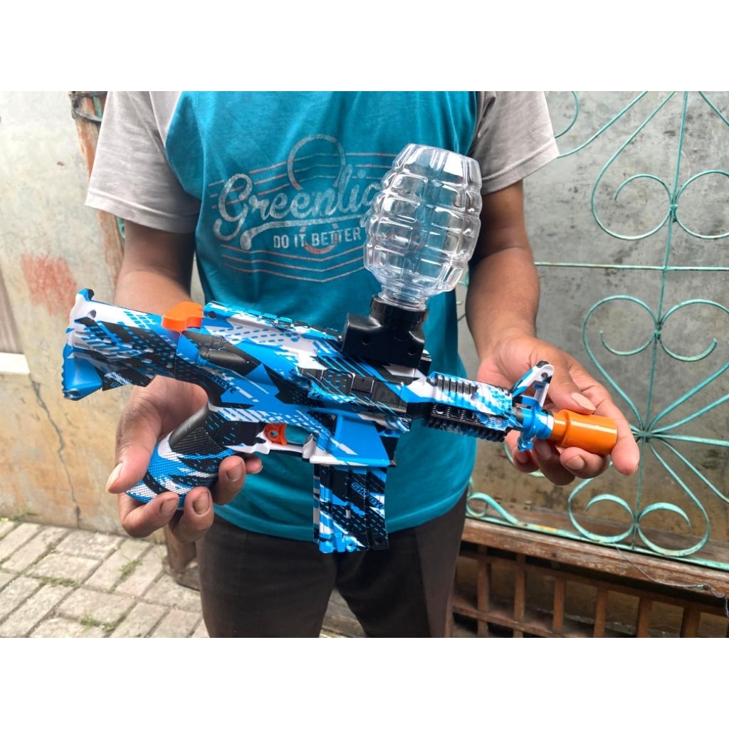 Mainan Anak Pistol Peluru Jelly , Wgg Refill Peluru Gel,Pistol Pilokan Bisa Chat Dulu