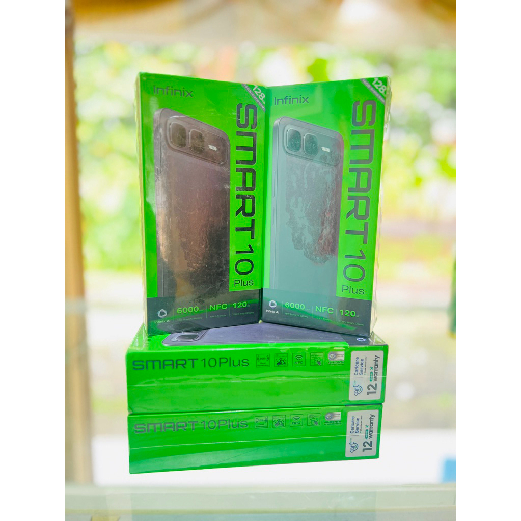 Infinix Smart 10 Plus 8/128GB - Up to 16GB Extended RAM -6.67 inci  120Hz HD+-T7250-6000 mah