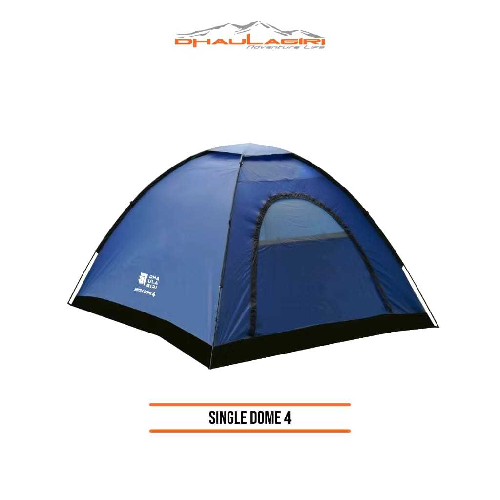 Tenda Dhaulagiri Single Dome - Single Dome Tent Kapasitas 4 Person - Tenda Single Layer - Tenda Kemp