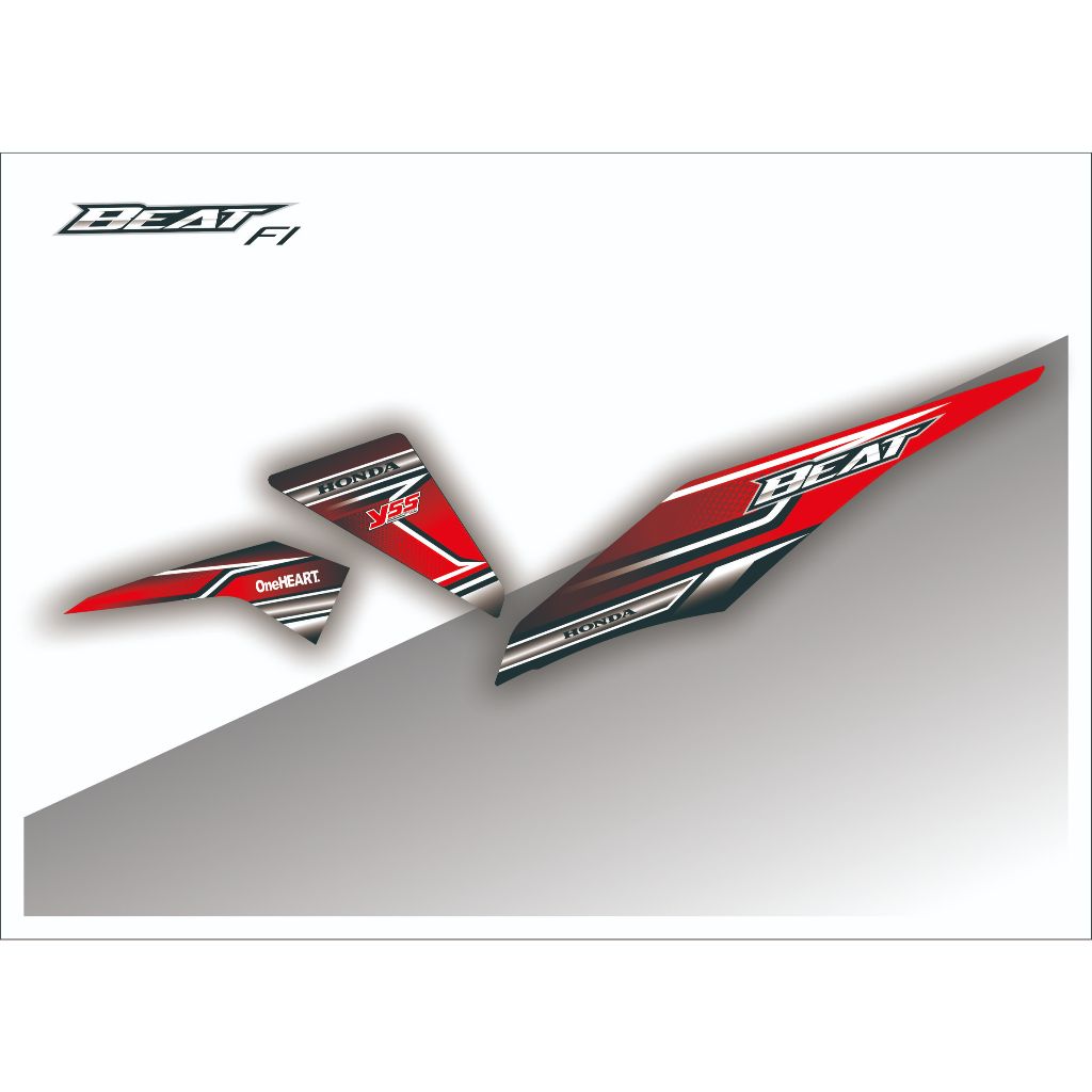 Stiker Beat Street, Beat ESP Decal Striping Beat Street, Beat ESP Premium Racing
