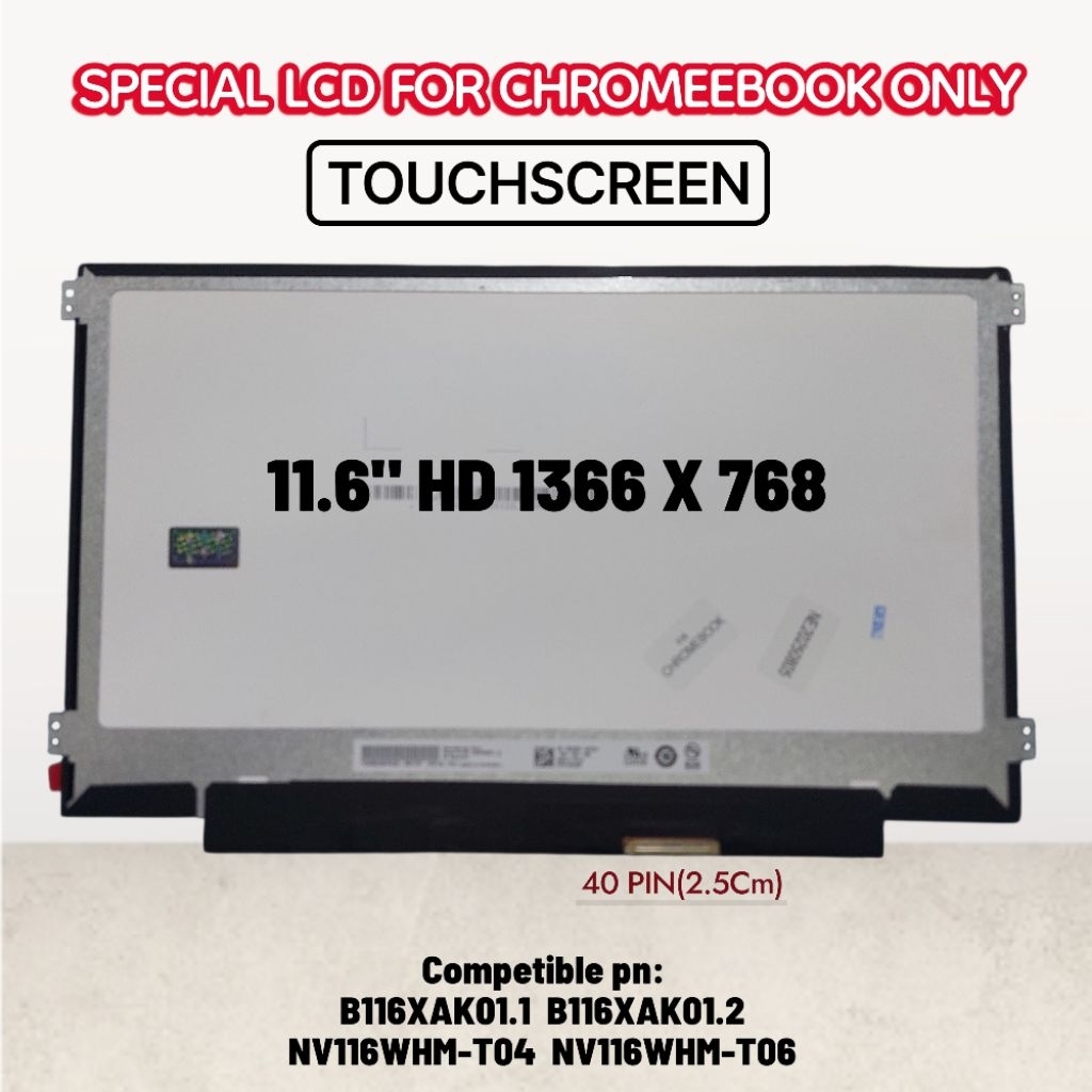 Lcd Led Dell Chromebook Dell 3100 11.6 Inchi 40 pin Touchscreen
