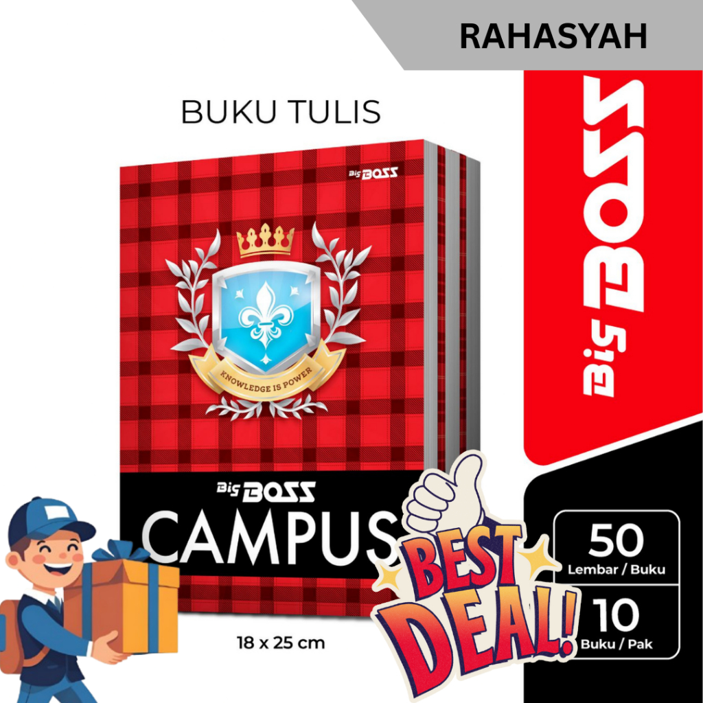 buku big boss isi 50 lembar BigBoss Campus Buku Tulis