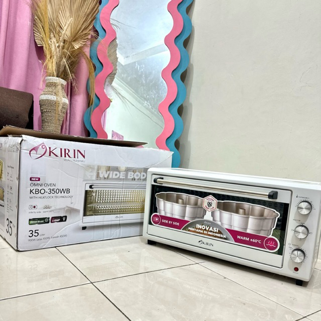DIJUAL Preloved Oven Kirin Low Watt Listrik OMNI OVEN 35 Liter Wide Body KBO-350WB