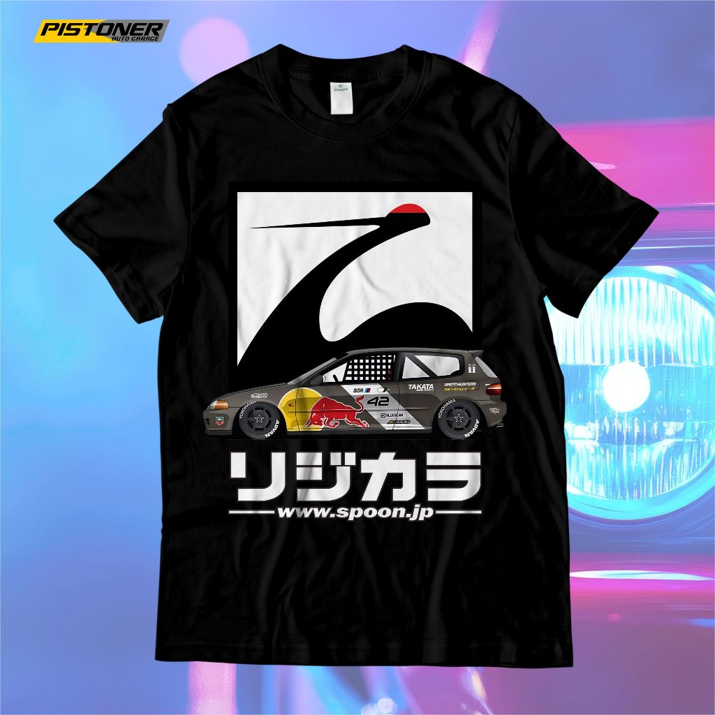Kaos Custom Honda Civic Pop Race Grey Version