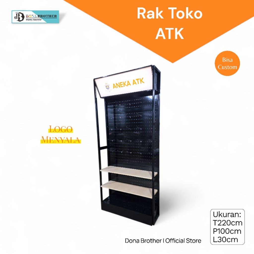 rak ATK (Rak display alat tulis dan kantor)
