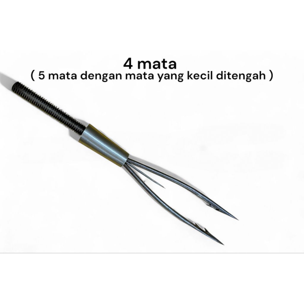 Tumbak Ikan / Sarapang Iwak 4 & 5 Mata – Alat Penangkap Ikan Baja Kuat Anti Karat