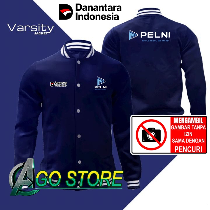 JAKET Model Varsity BaseBall PT PELNI We Connect , We Unify - Danantara Indonesia - Varsity Jaket - 