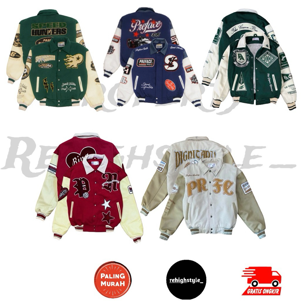 JACKET PREFACE VARSITY THE GREEN / VARSITY BLUE HUNTERS / VARSITY THE GREEN BEANS / VARSITY THE RING