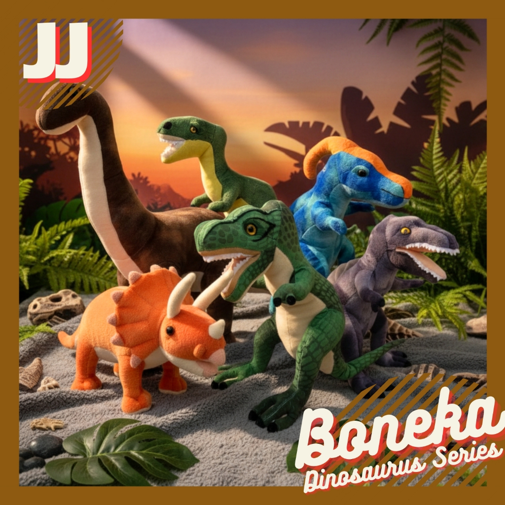 BONEKA DINO / DINOSAURUS BRONTOSAURUS TYREX SPINOSAURUS TRICERAPTOPS SPINOSAURUS