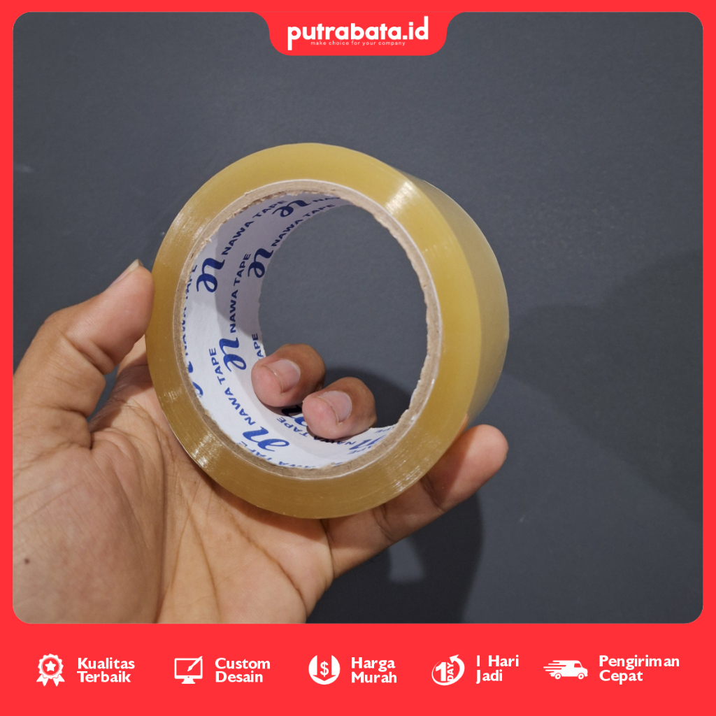 Lakban Bening 90 Yard Untuk Segala Kebutuhan | NAWA TAPE | Lakban OPP | Lakban Bening