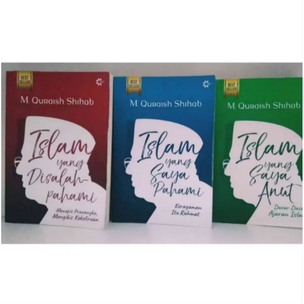 paket bundel 3 buku Quraish Shihab - Islam yang saya anut, Islam yang saya pahami, Islam yang disala