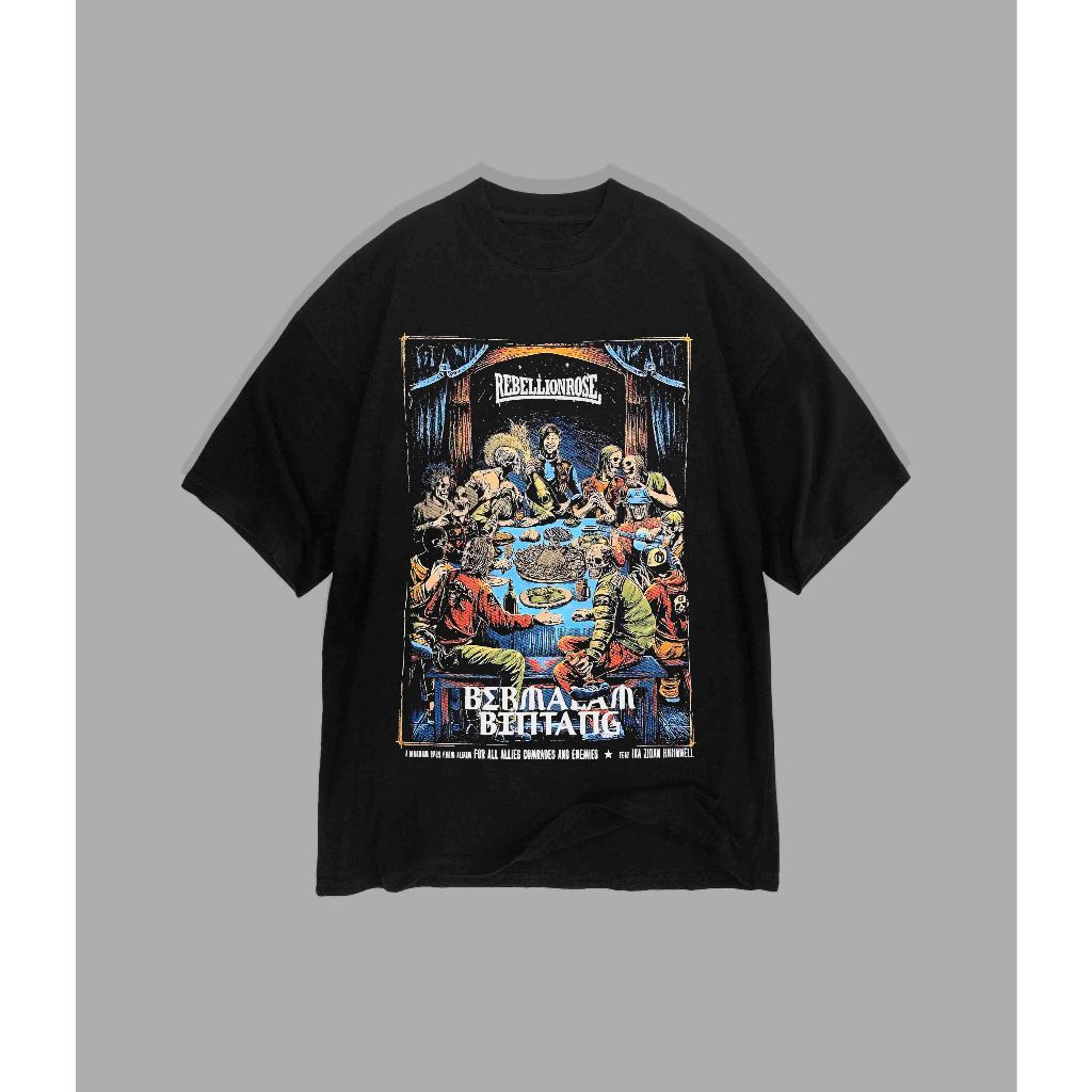 T-shirt Band Rebellion Rose - Bermalam Bintang | Kaos Rebellion Rose - Bermalam Bintang
