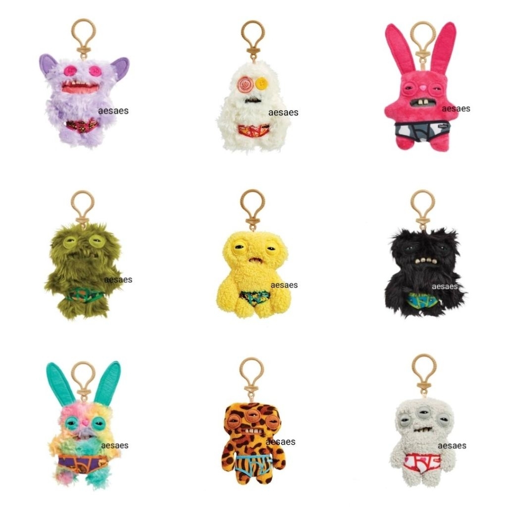 [baca deskripsi] gantungan tas ganci fuggler keychain fuggler keyring plush ganci funny ugly monster