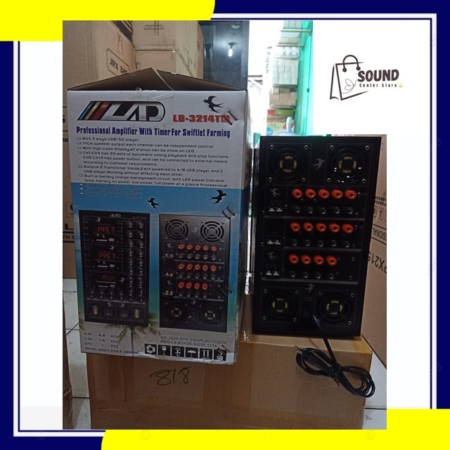 AMPLIFIER WALET LAD AMPLI WALET 3214TM / LB-3214TM 3 PLAYER ORIGINAL