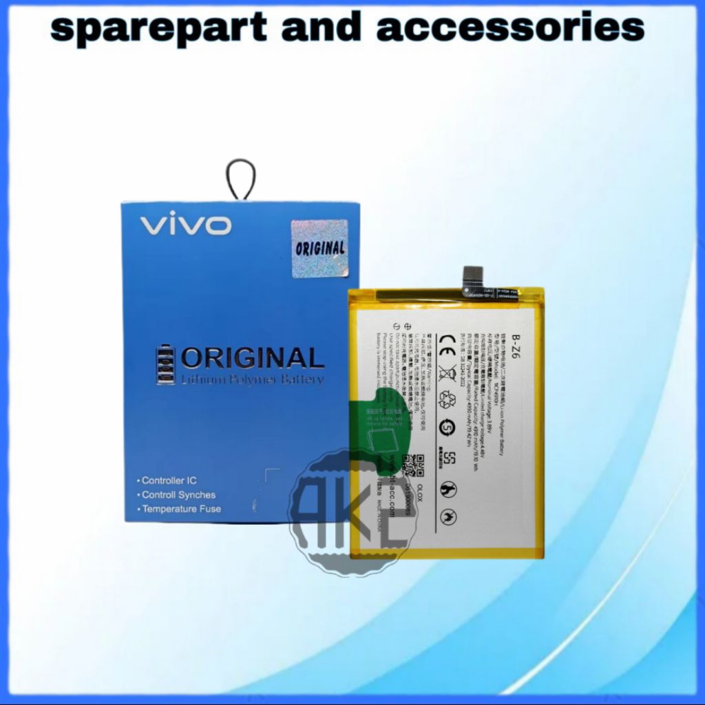 Batre Baterai Vivo BZ6 Y27 5G V2302 iQOO Z6 Battery Vivo B-Z6 Original (AK2_STORE)