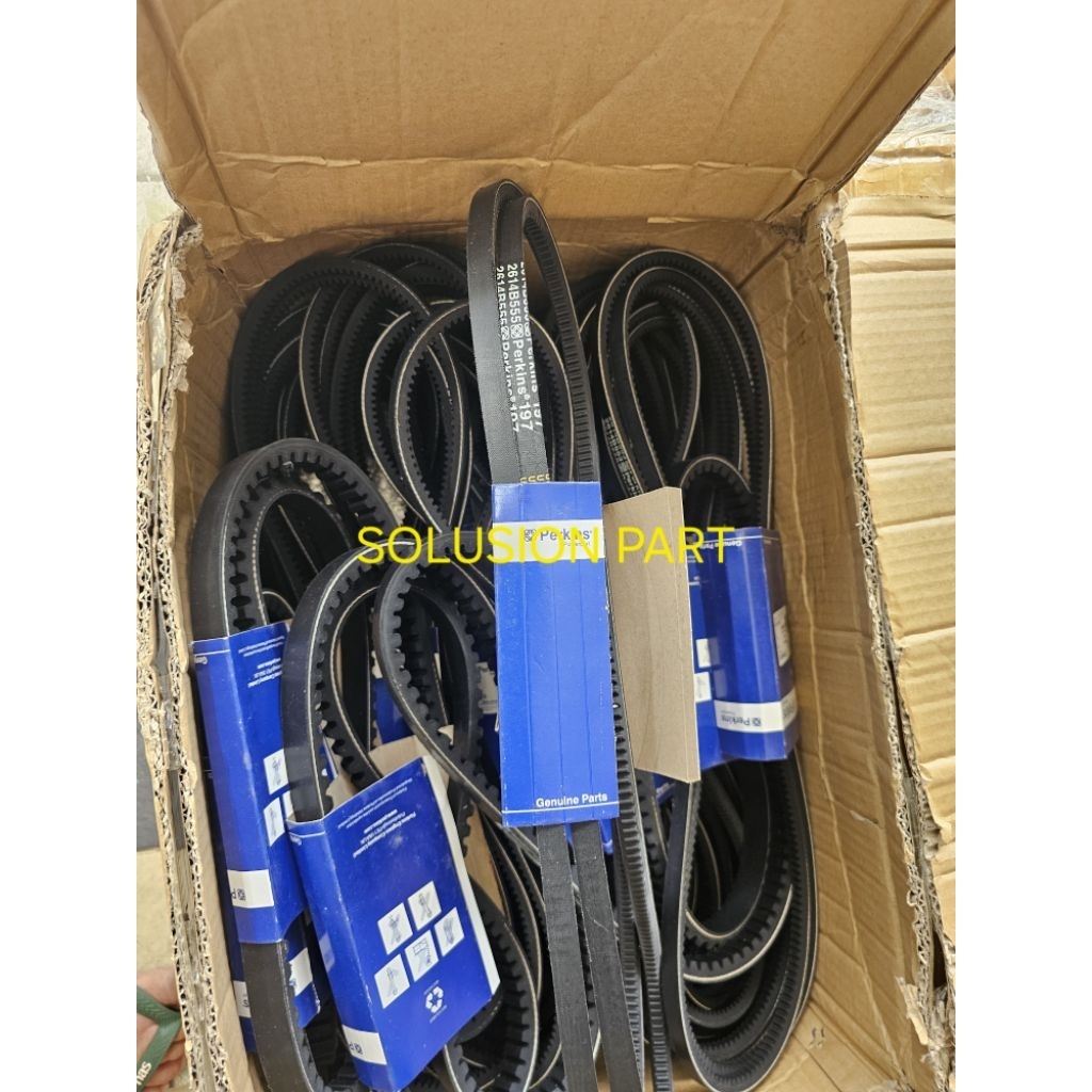 V-BELT VBELT BELT SET PERKINS 2614B655 2614B555 SUDAH SET ISI 2PCS