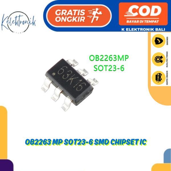 OB2263 MP SOT23-6 OB2263 OB2263AMP SOT-23-6 SOT SMD Chipset IC controller mosfet