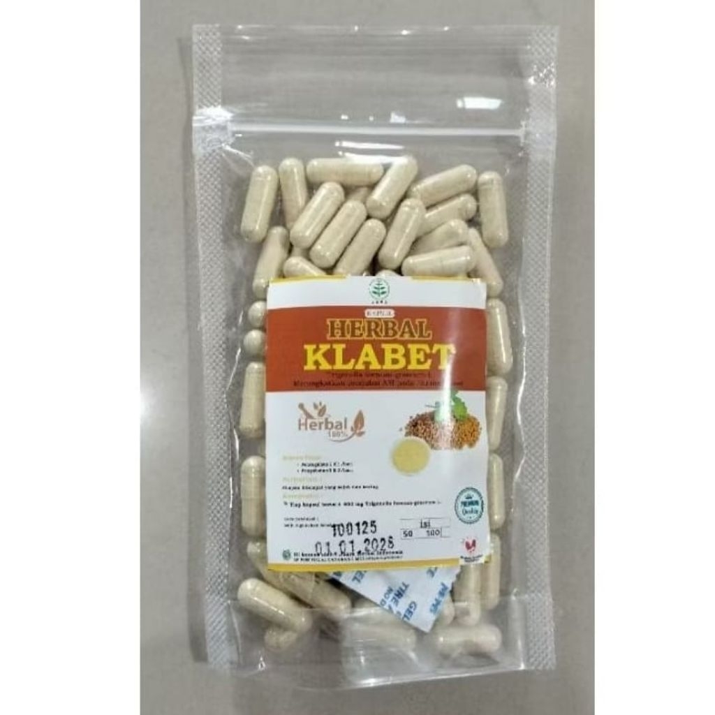 Herbal Klabet (Fenugreek) Kapsul – Dukung Stamina & Keseimbangan Tubuh
