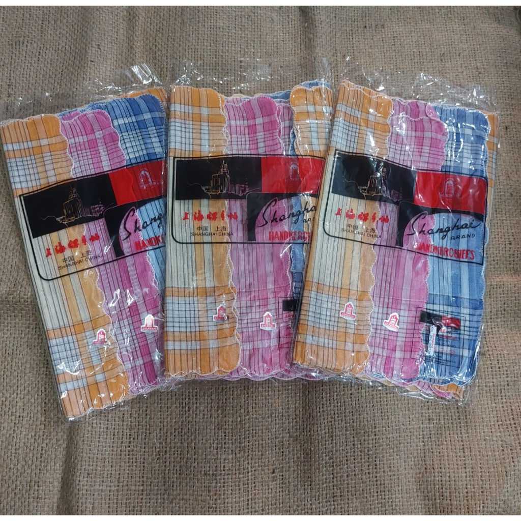 Sapu Tangan Kotak - Kotak / Sapu Tangan Sanghai / Sapu Tangan Wanita / Sapu Tangan Murah