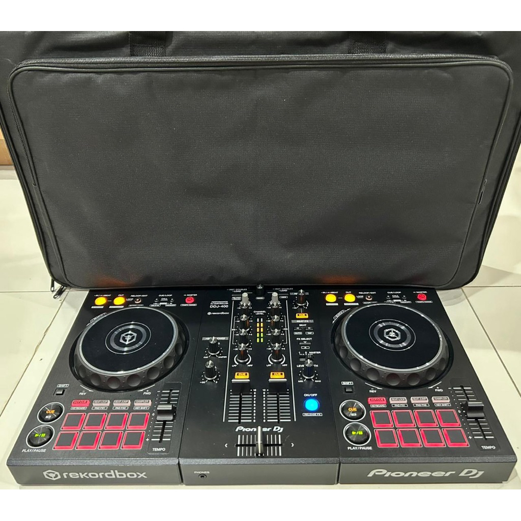 Alat DJ Pioneer DDJ 400 + Softcase Controller DJ Pioner Rekordbox DJ Edition Like XDJ ; CDJ ; DDJ FL