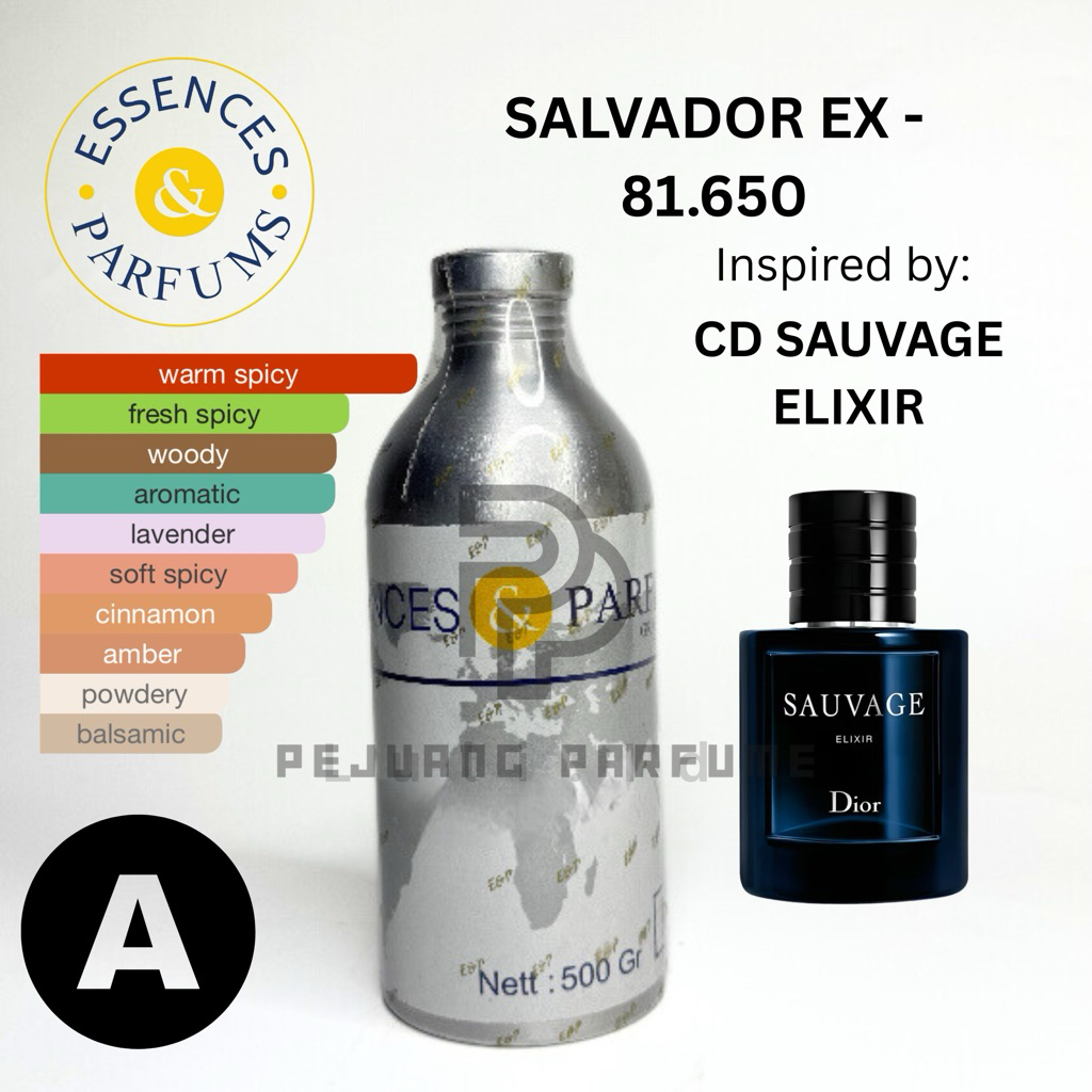 BIBIT ESSENCES SALVADOR EX 81.650 GRADE A | INSPIRED BY CD SAVAU ELIXIR | BIBIT ESSENCES 100ML REPAC