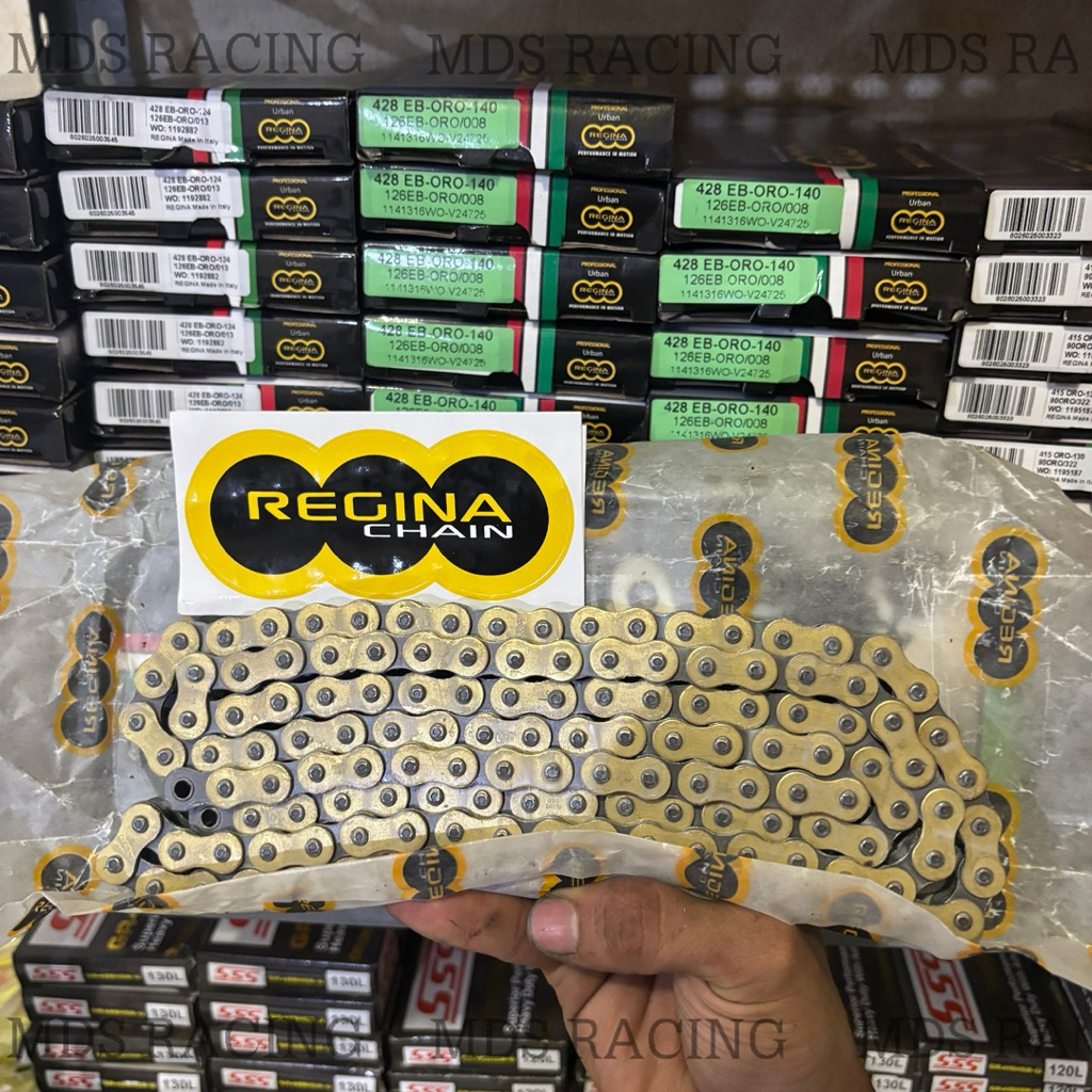 Rantai 428 Regina Chain 124L 132L 140L ORO - Urban Original 100% Made In Italy Universal Untuk Semua