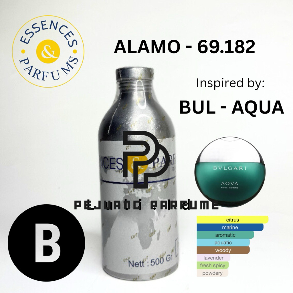 BIBIT ALAMO 69.182 GRADE B ESSENCES | INSPIRED BY BUL AQUA | 100% BIBIT ESSENCES 100ML REPACK dan 50