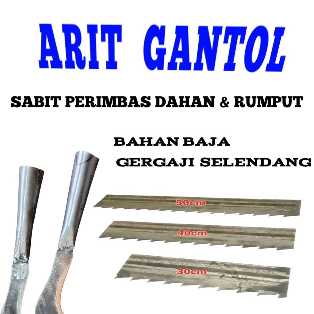 Arit Gantol Sabit Perimbas Dahan & Rumput Baja Selendang – Super kuat, Anti Patah, Cocok untuk Kebun