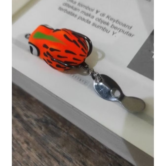 Soft frog rasa jaws 3,5 cm umpan pancing soft frog killer