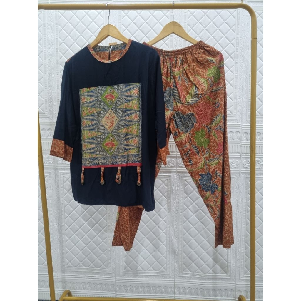Setcel batik setelan batik one set batik lucu one set batik