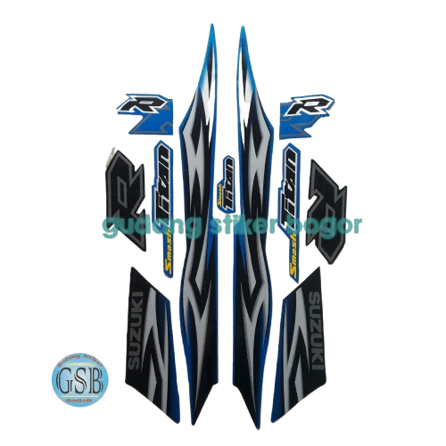 striping stiker motor smash titan 2010 biru
