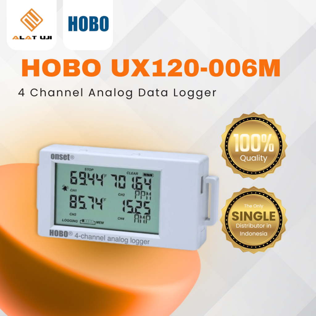HOBO UX120 - 006M - 4 Channel Analog Data Logger
