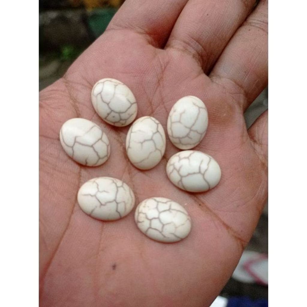 batu akik Pirus Putih batu akik dim 16 mm