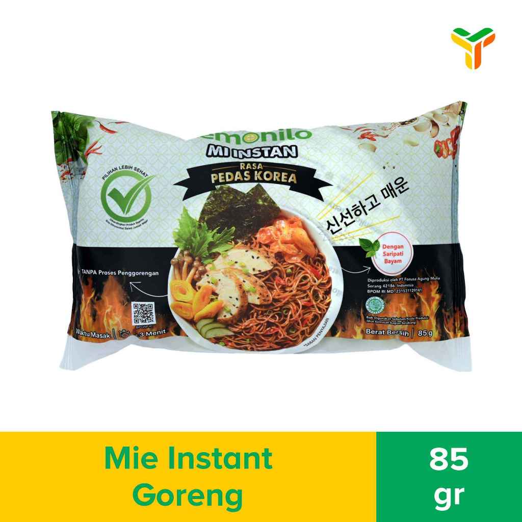 Lemonilo Mie Instan Rasa Pedas Korea 85 G