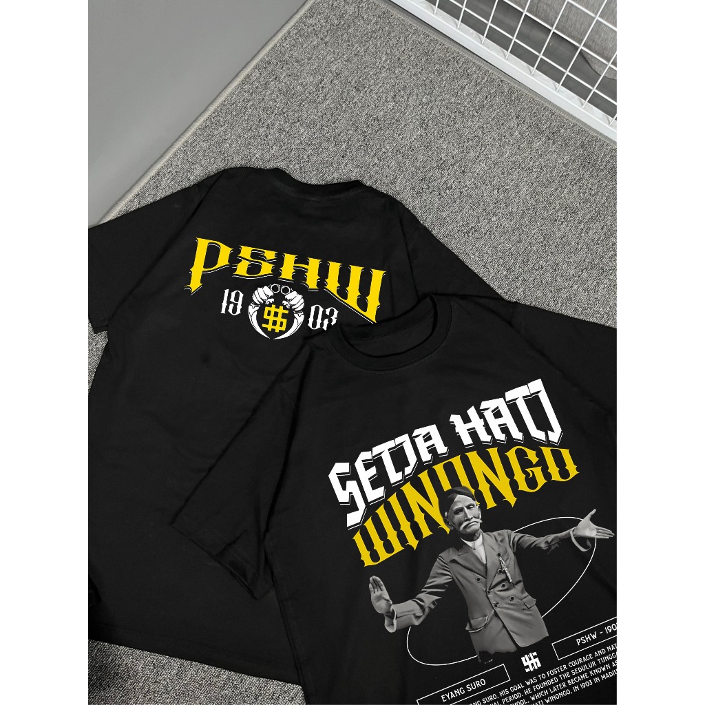 T-SHIRT KAOS PSHW WINONGO 1903 EYANG SURO DESAIN KEKINIAN DISTRO SABLON COMBED 24s