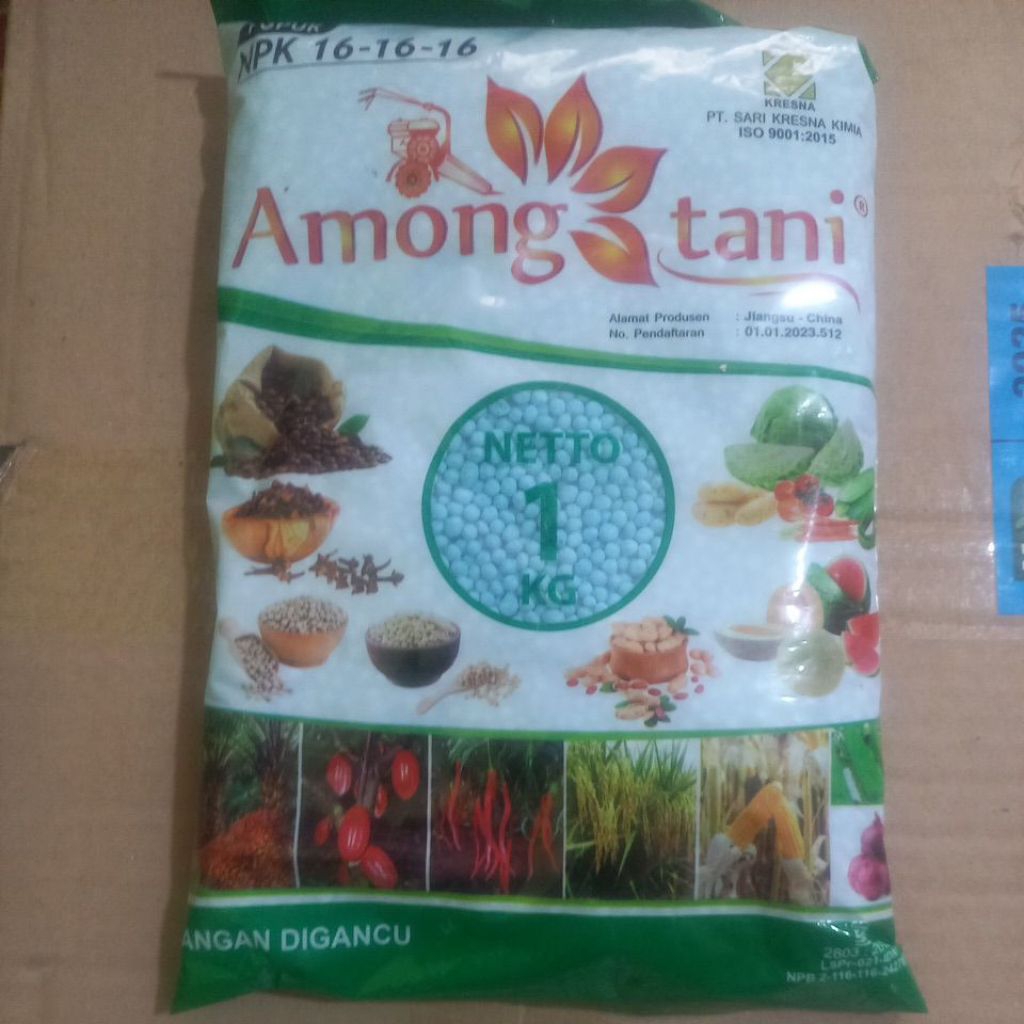 NPK 16 16 16 biru Among Tani 1 kg