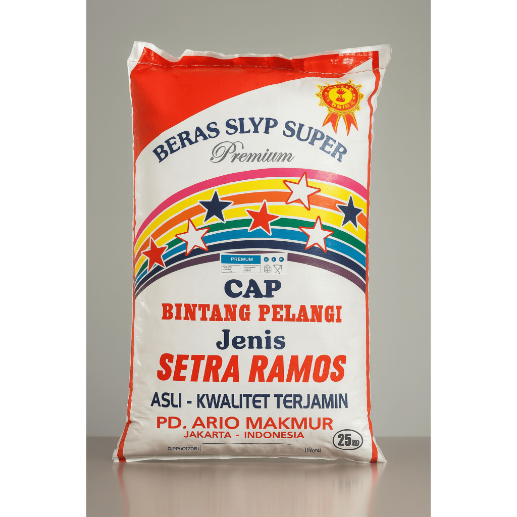 BERAS BINTANG PELANGI 25KG PREMIUM | Beras Pulen Putih Bersih Anti Kutu Non Pemutih Pengawet Wangi B