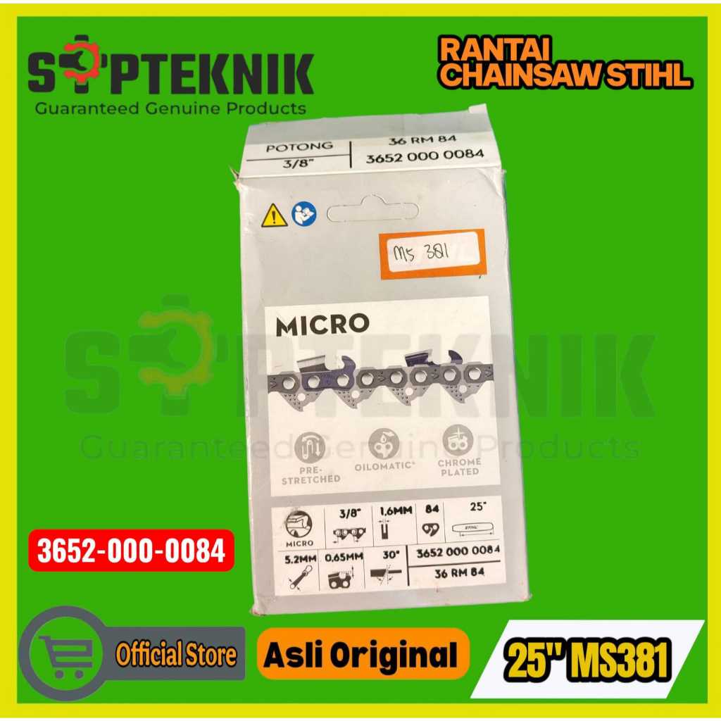 Rantai chainsaw MS 381 25in STIHL