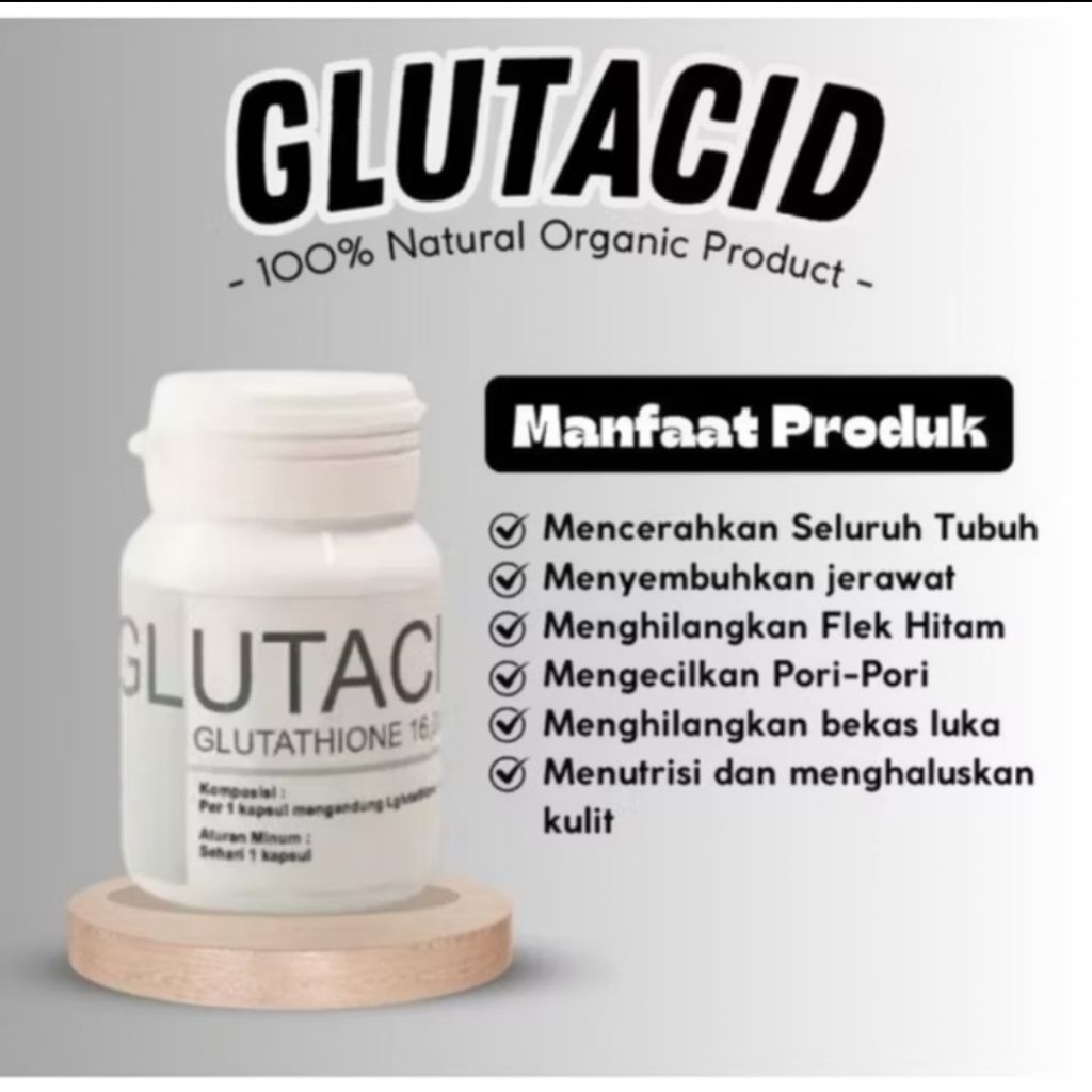 ‼️READY‼️(BPOM) GLUTACIDE SUPLEMEN PEMUTIH BADAN SUPLEMEN
