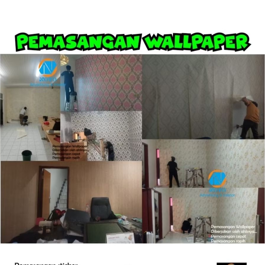 JASA PASANG WALLPAPER, STICKER