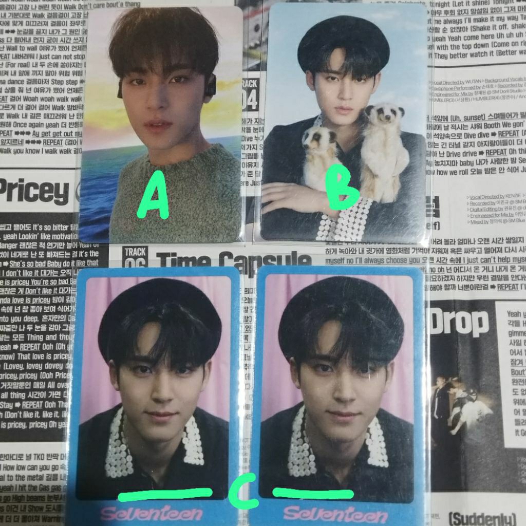 photocard dicon mingyu seventeen