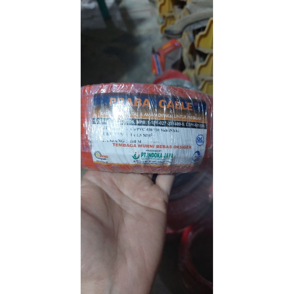 kabel NYA praba 1.5 100meter