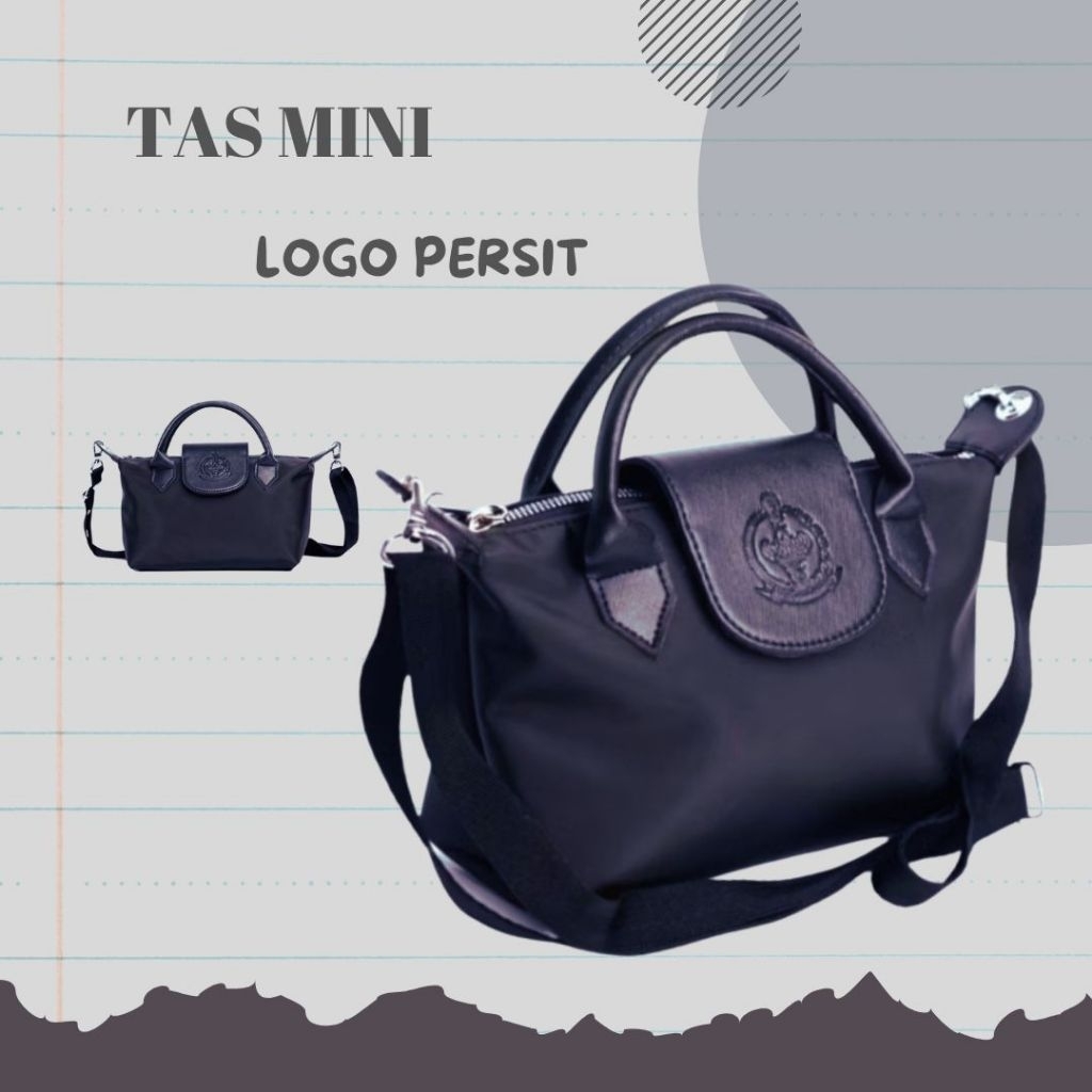 Tas Mini hitam logo Persit