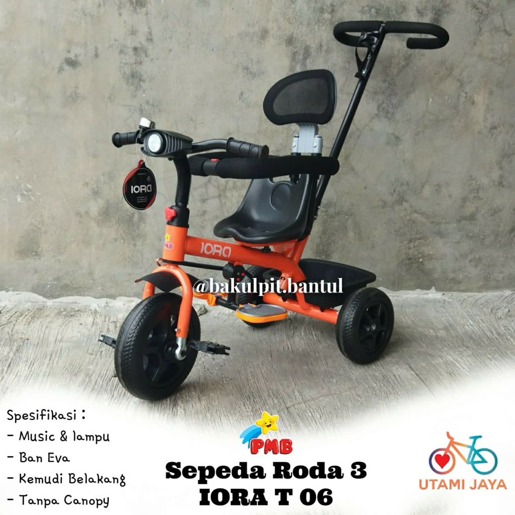 Sepeda Anak Roda 3 Tiga Iora T06 | Sepeda Roda 3 Tiga IORA | Tricycle