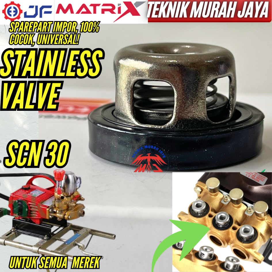 JF STAINLESS VALVE POWER SPRAYER SC 30 PS 30 Klep Air Katup Per Stainlist Stenlis Stimset Cuci Mobil