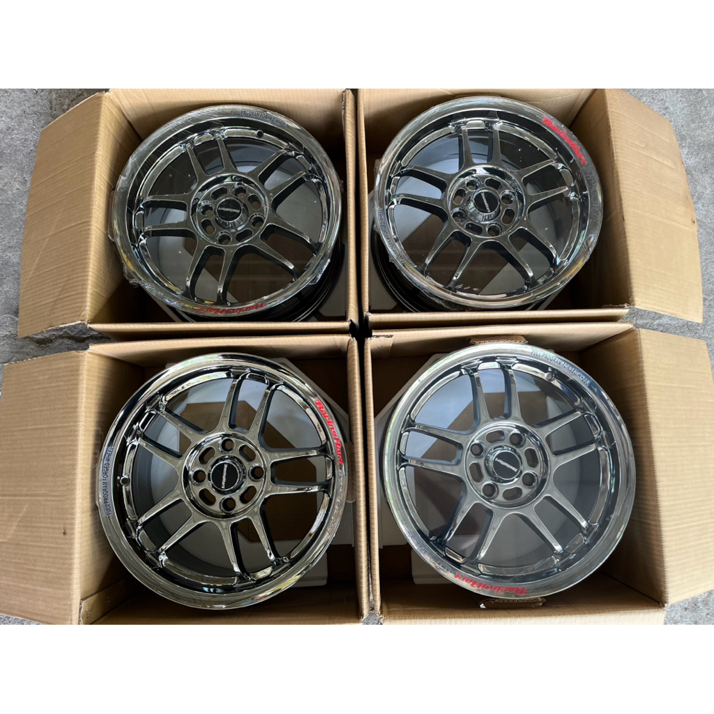 velg racinghart Cp035 R15 Black Chrome pcd 4x100